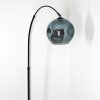Ripoll lampa stojąca, lampa podłogowa łukowa czarny, 1-punktowy