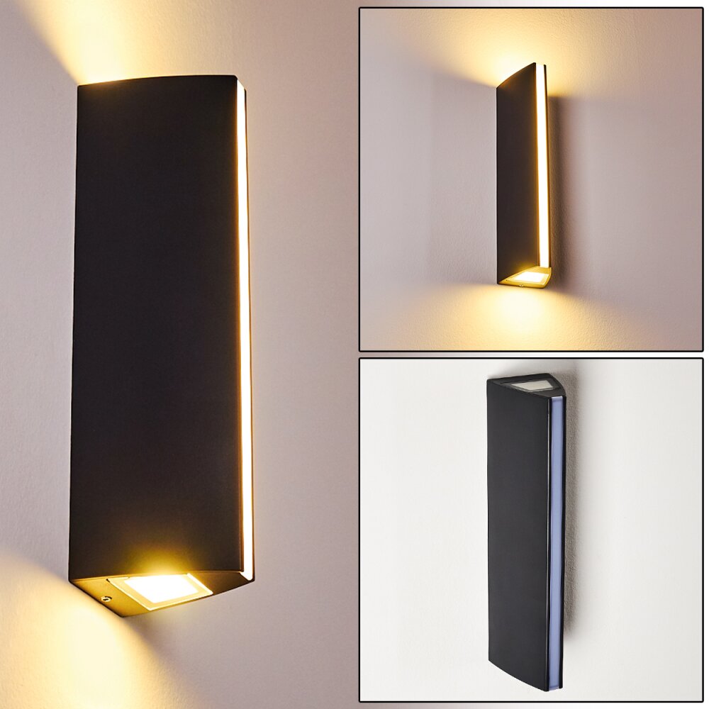 Zewnętrzny kinkiet Rotterdamm LED Czarny, 1-punktowy main product photo