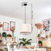 Bassagoda lampa wisząca, lampa wisząca beżowy, biały, 1-punktowy