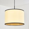 Chellas Lampa wisząca, Lampa wisząca Ecru, Czarny, 1-punktowy