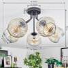 Ripoll lampa sufitowa, kula świetlna bursztynowy, przezroczysty, 5-punktowe