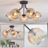 Ripoll Lampa sufitowa, Kula świetlna W kolorze bursztynu, Przezroczysty, 5-punktowe