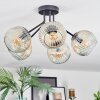Ripoll Lampa sufitowa, Kula świetlna W kolorze bursztynu, Przezroczysty, 5-punktowe