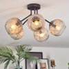 Ripoll Lampa sufitowa, Kula świetlna W kolorze bursztynu, Przezroczysty, 5-punktowe