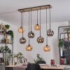 Ripoll lampa wisząca, kula świetlna, lampa wisząca kolory naturalne, czarny, 8-punktowe