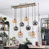 Ripoll lampa wisząca, kula świetlna, lampa wisząca kolory naturalne, czarny, 8-punktowe