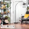Ripoll lampa stojąca, lampa podłogowa łukowa czarny, 1-punktowy