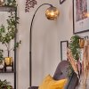 Ripoll lampa stojąca, lampa podłogowa łukowa czarny, 1-punktowy