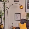 Ripoll lampa stojąca, lampa podłogowa łukowa czarny, 1-punktowy