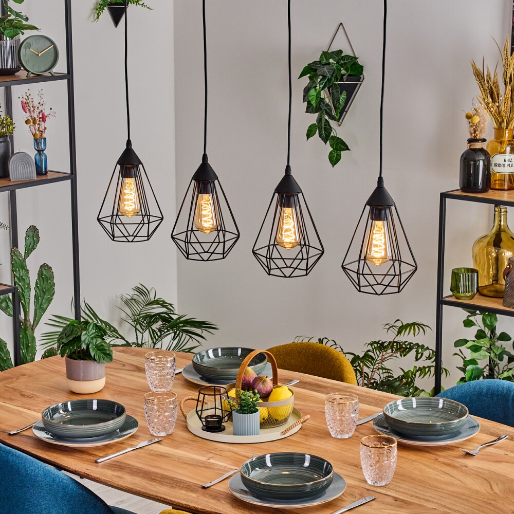 Cenova Lampa wisząca, Lampa wisząca Czarny, 4-punktowe main product photo