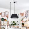 Bassagoda Lampa wisząca, Lampa wisząca Czarny, Biały, 1-punktowy