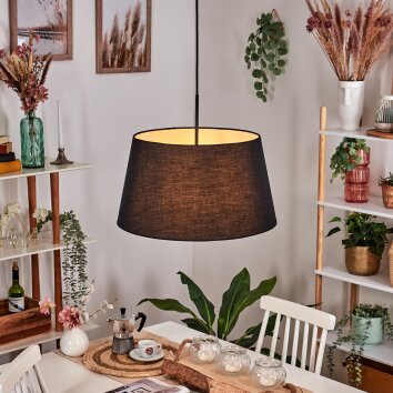 Bassagoda Lampa wisząca, Lampa wisząca Czarny, Biały, 1-punktowy