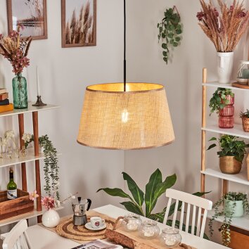Sabadim Lampa wisząca, Lampa wisząca beige, Ecru, 1-punktowy
