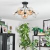 Koyoto Lampa sufitowa, Kula świetlna 52 cm W kolorze bursztynu, Przezroczysty, 5-punktowe