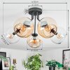 Koyoto Lampa sufitowa, Kula świetlna 52 cm W kolorze bursztynu, Przezroczysty, 5-punktowe