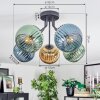 Koyoto Lampa sufitowa, Kula świetlna 52 cm Niebeieski, Złoty, Zielony, 5-punktowe