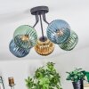 Koyoto Lampa sufitowa, Kula świetlna 52 cm Niebeieski, Złoty, Zielony, 5-punktowe