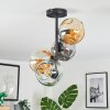 Ripoll lampa sufitowa, kula świetlna bursztynowy, przezroczysty, przydymiony, 4-punktowe