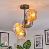 Ripoll Lampa sufitowa, Kula świetlna W kolorze bursztynu, Przezroczysty, Przydymiony, 4-punktowe