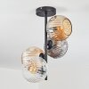 Ripoll Lampa sufitowa, Kula świetlna W kolorze bursztynu, Przezroczysty, Przydymiony, 4-punktowe