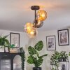 Ripoll Lampa sufitowa, Kula świetlna W kolorze bursztynu, Przezroczysty, Przydymiony, 4-punktowe