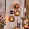 Koyoto Kula świetlna, Lampa ścienna Przezroczysty, W kolorze miedzi, 3-punktowe