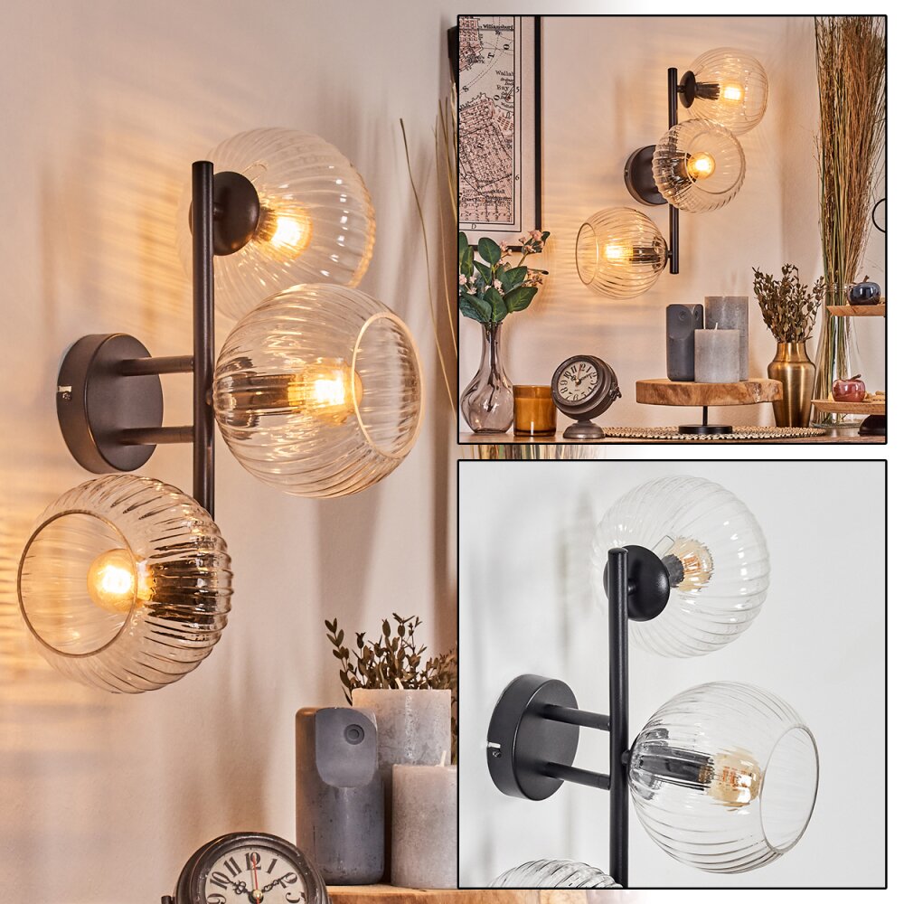 Koyoto Kula świetlna, Lampa ścienna Przezroczysty, 3-punktowe main product photo