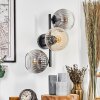 Koyoto Kula świetlna, Lampa ścienna W kolorze bursztynu, Przezroczysty, Przydymiony, 3-punktowe