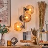 Koyoto Kula świetlna, Lampa ścienna W kolorze bursztynu, 3-punktowe