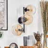 Koyoto Kula świetlna, Lampa ścienna W kolorze bursztynu, Przezroczysty, 3-punktowe