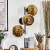 Koyoto Kula świetlna, Lampa ścienna Złoty, 3-punktowe