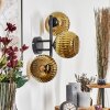 Koyoto Kula świetlna, Lampa ścienna Złoty, 3-punktowe