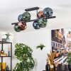 Ripoll lampa sufitowa, kula świetlna niebeieski, zielony, miedziany, 8-punktowe