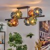 Ripoll lampa sufitowa, kula świetlna niebeieski, zielony, miedziany, 8-punktowe