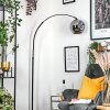 Ripoll lampa stojąca, lampa podłogowa łukowa czarny, 1-punktowy