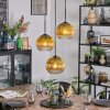 Koyoto Lampa wisząca, Kula świetlna, Lampa wiszącego klastra 30 cm Złoty, Przezroczysty, 3-punktowe