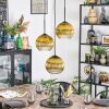 Koyoto Lampa wisząca, Kula świetlna, Lampa wiszącego klastra 30 cm Złoty, Przezroczysty, 3-punktowe
