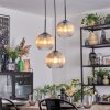 Koyoto lampa wisząca, kula świetlna, lampa wisząca kaskadowa 30 cm bursztynowy, przezroczysty, 3-punktowe