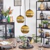 Koyoto lampa wisząca, kula świetlna, lampa wisząca kaskadowa 30 cm złoty, 3-punktowe