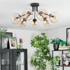 Koyoto Lampa sufitowa, Kula świetlna 82 cm W kolorze bursztynu, Przezroczysty, 7-punktowe