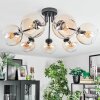 Koyoto Lampa sufitowa, Kula świetlna 82 cm W kolorze bursztynu, Przezroczysty, 7-punktowe