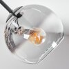 Koyoto lampa sufitowa, kula świetlna 52 cm bursztynowy, przezroczysty, przydymiony, 5-punktowe