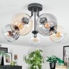 Koyoto lampa sufitowa, kula świetlna 52 cm bursztynowy, przezroczysty, przydymiony, 5-punktowe
