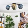 Koyoto lampa sufitowa, kula świetlna niebeieski, złoty, zielony, 4-punktowe