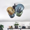Koyoto lampa sufitowa, kula świetlna niebeieski, złoty, zielony, 4-punktowe