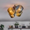 Koyoto lampa sufitowa, kula świetlna niebeieski, złoty, zielony, 4-punktowe