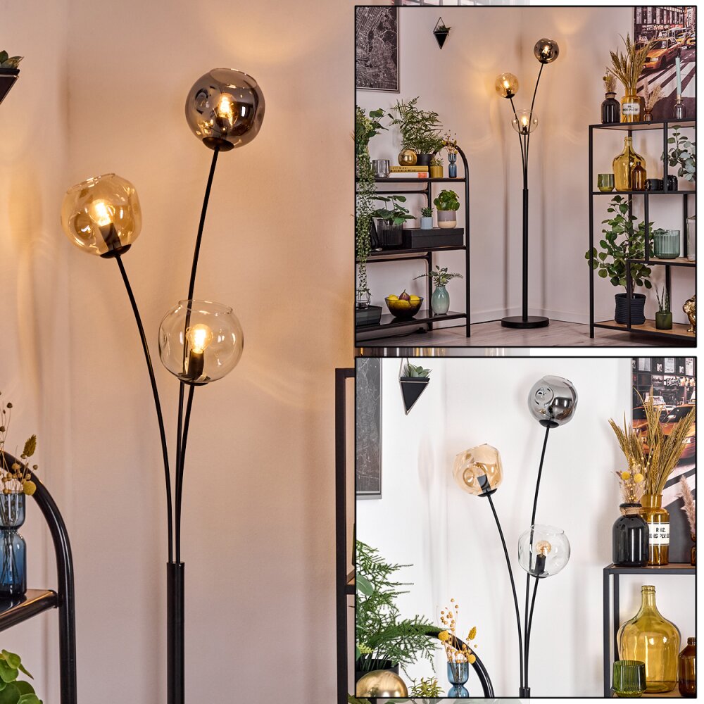 Ripoll Kula świetlna, Lampa stojąca W kolorze bursztynu, Przezroczysty, Przydymiony, 3-punktowe main product photo