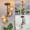Ripoll lampa sufitowa, kula świetlna bursztynowy, przezroczysty, przydymiony, 4-punktowe
