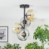Ripoll lampa sufitowa, kula świetlna bursztynowy, przezroczysty, przydymiony, 4-punktowe