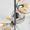 Ripoll lampa sufitowa, kula świetlna bursztynowy, przezroczysty, przydymiony, 4-punktowe
